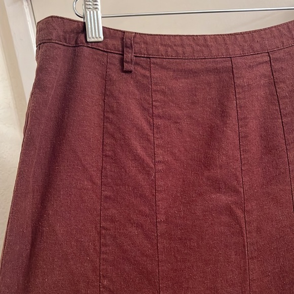 Dress barn linen blend A line skirt - Picture 2 of 5